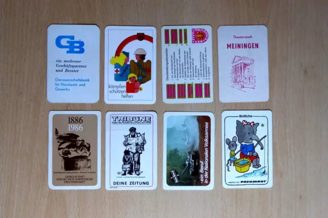 Taschenkalender DDR 8 Stück 1973,1978,1980,1985 bis1989