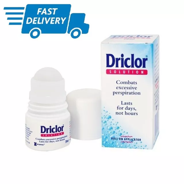 20ml DRICLOR Roll on Applicator Antiperspirant 20ml NEW IN BOX