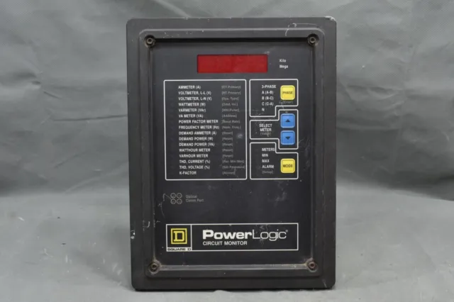 Square D CM-2150, PowerLogic Class 3020 Circuit Monitor, 100-264 VAC, 50/60 HZ