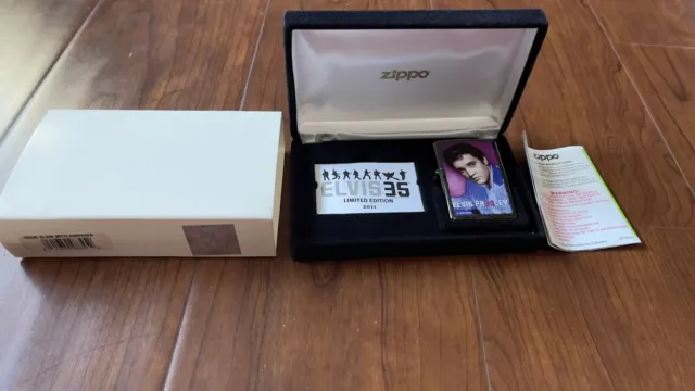 Elvis Presley Zippo 35th Anniversary 2011Limited Edition With Box 3185/3500 MINT