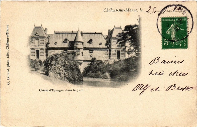 CPA CHALONS-sur-MARNE le. . . - Caisse d'Epargne dans le Jard (742051)
