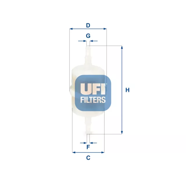 UFI Kraftstofffilter 31.012.00 Filtereinsatz für 31 VW FORD SKODA SEAT AUDI B2 2