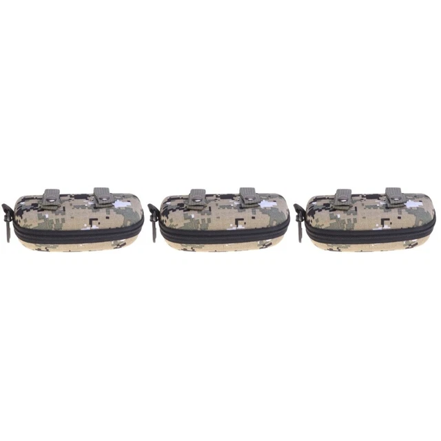 Set of 3 Eva Zipper Glasses Case Travel Camouflage Sunglasses