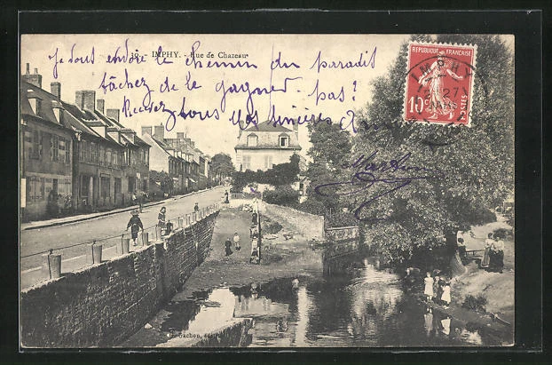 CPA Imphy, Rue de Chazeau, vue intérieure