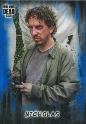 2018 Walking Dead Hunters & Hunted #49 Sam Anderson Blue Parallel Card #43/50 