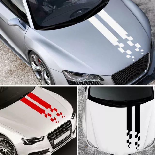 Racing Reflective Hood Stripes Decal Vinyl Stickers for Car SUV Truck Universal