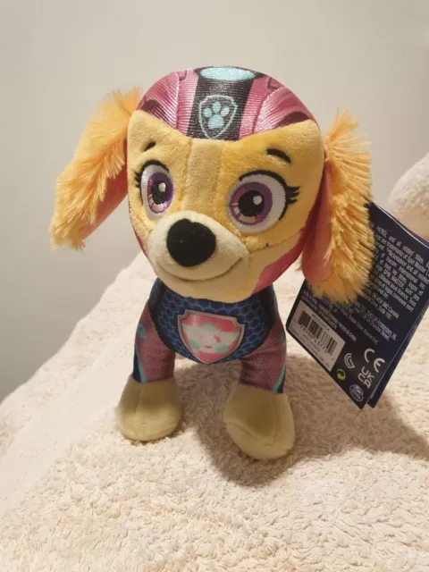 Skye Paw Patrol Aqua Pups ❤🧡💛💚💙💜 8" Plush Toy. Genuine Bnwt. Gr8 Gift Idea