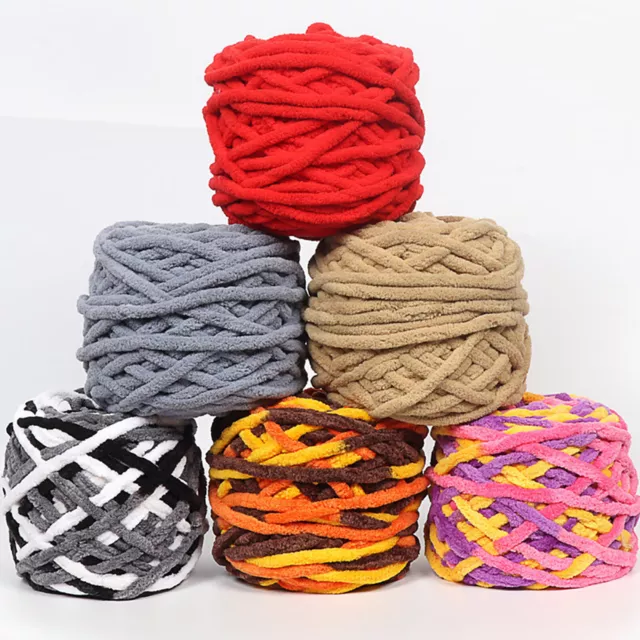 1pc/2pcs Diy Chunky Yarn Crochet Shoe Thread Hand Knitting