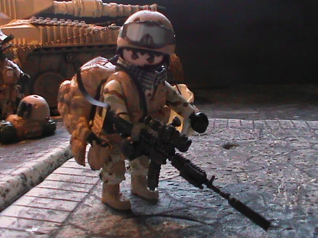 PLAYMOBIL PERSONNALISÉ US Ranger (Mogadiscio) (SOMALIA-1993) REF-0266