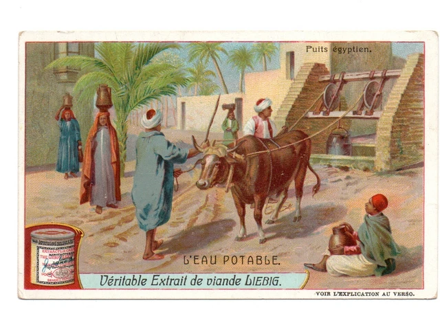 Chromo Liebig. Pozzi Egiziano. L'Eau Potabile