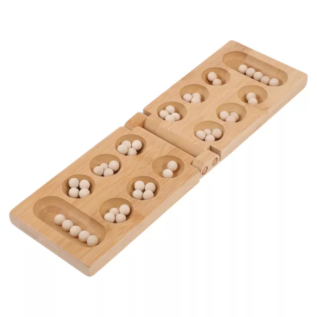 Bamboo Mancala Chess Set Logic Toy Educational Game-ME