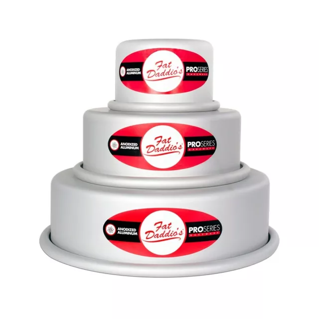 Fat Daddio's 3-Piece Round Cake Pan Set