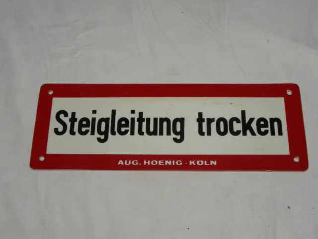 Kunststoffschild "Steigleitung Trocken" Kunststoff Schild
