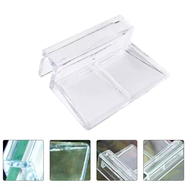 10pcs Rimless Tank Lid Clips Aquarium Glass Cover Holder Aquarium Glass Clips