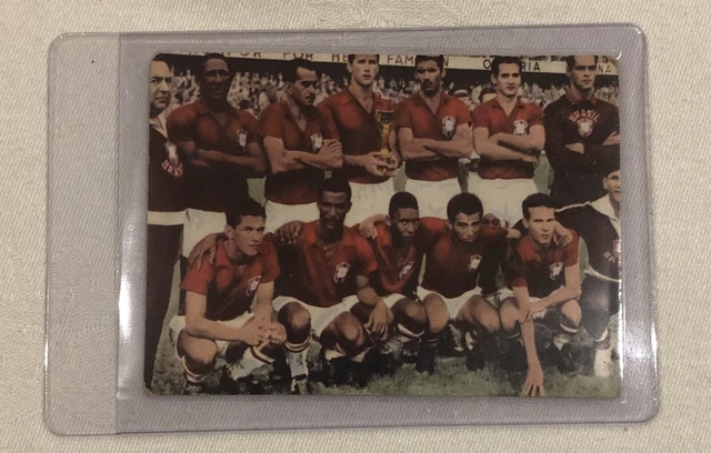 1959 HEINERLE SPORTARTEN Brazil Team Pele Brazil Vintage Soccer Card £