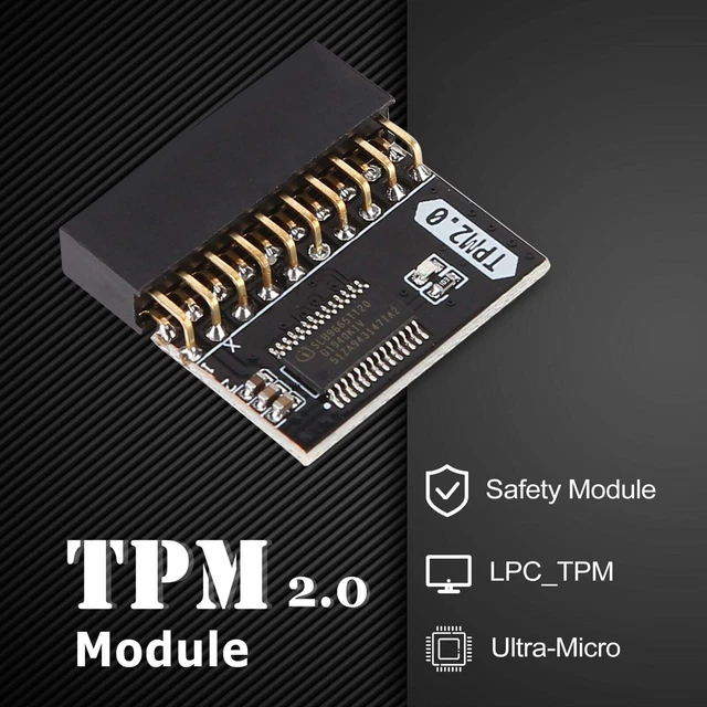 TPM 2.0 20 Pin Motherboard Card Replacement Part Module Motherboard 20-1 Pin Enc