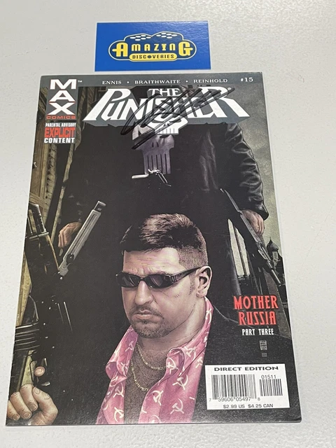 The Punisher Max #15 Mother Russia Part 3 Garth Ennis Signed