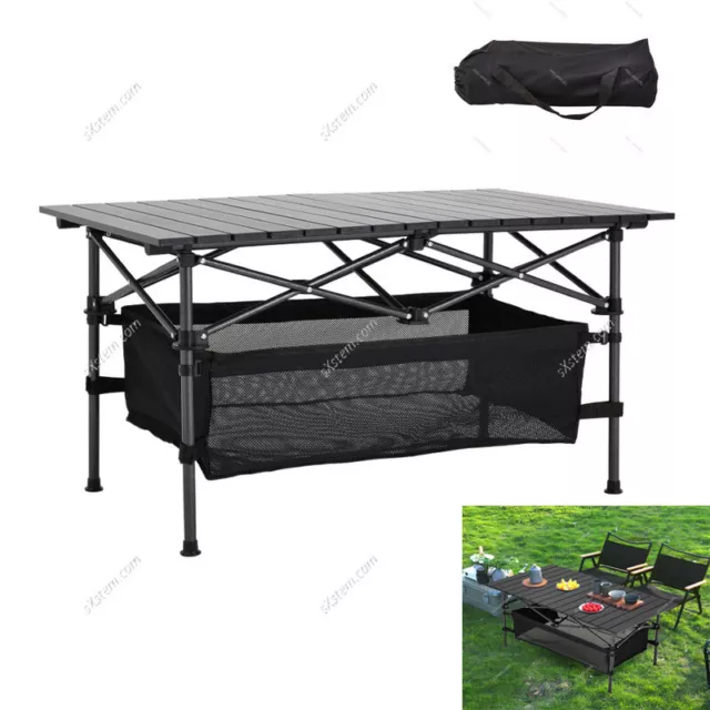 Picnic Portable Folding Camping Table Aluminium Outdoor Fishing Travel with Bag