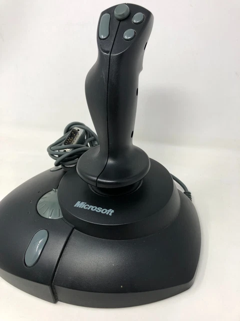 Manette De Vol Microsoft Sidewinder 3D Pro Plus Pour PC - Joystick D'occasion En état Fonctionnel