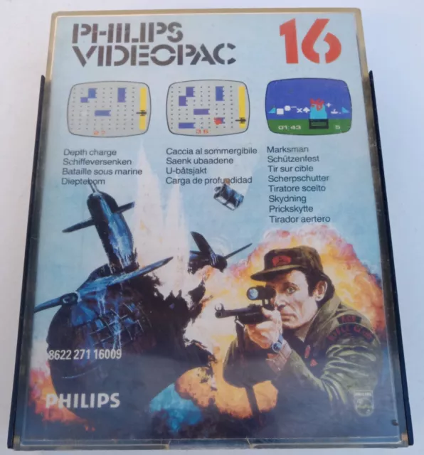 Philips Videopac 16 Bataille Sous Marine / U-batsjakt / Tir sur Cible Complet