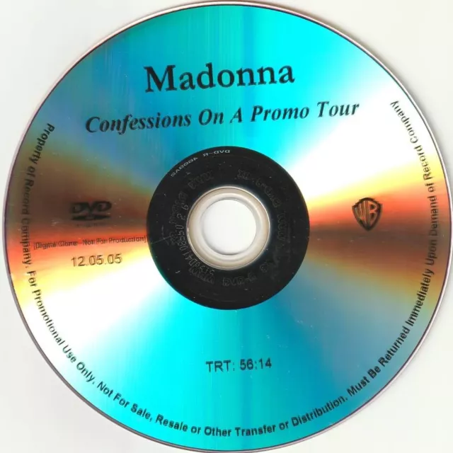 MADONNA - Confessions On A Promo Tour : US promo-only  DVD : very rare