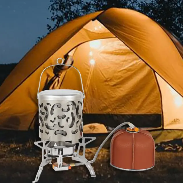 Mini Camping Chauffage au gaz Chauffage de camping en plein air Mini poêle  portable, Chauffage de camping, Chauffage de tente Couverture en acier  inoxydable