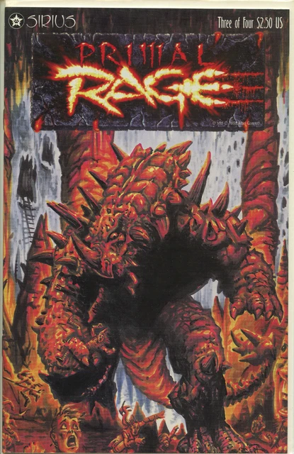 Atari PRIMAL RAGE Comic complete SET of 4 SIRIUS 1996 #1 # 2 #3 #4 VF/NM