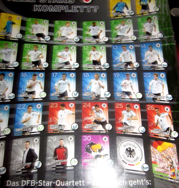 PLLYPE Fußball Sammelalbum - 400 Karten Kapazität Mit 50 Seiten