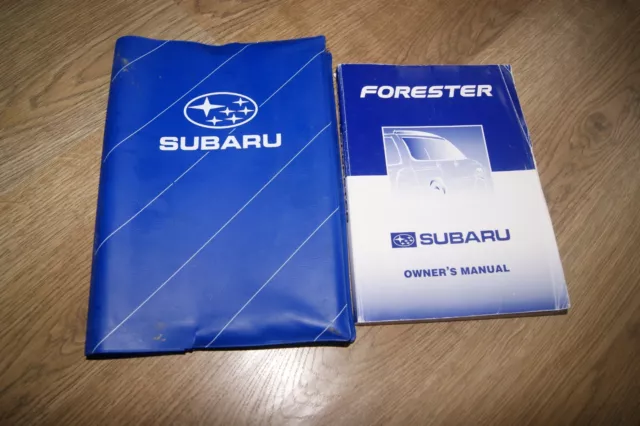 Subaru Forester Owners Manual / Handbook / Wallet 1997 - 2002