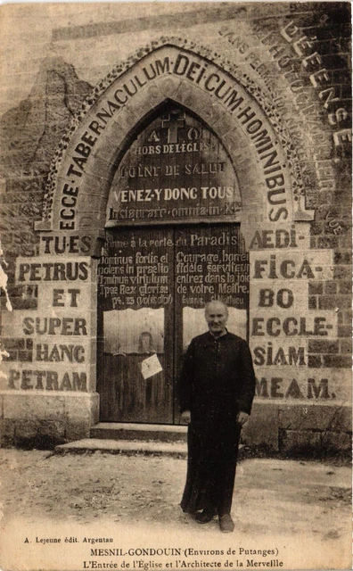 CPA AK Mesnil-Gondouin (Env. de Putanges - L'Entrée de l'Église (435772)