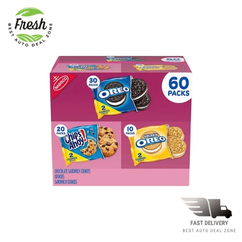 NABISCO SWEET TREATS Cookie Variety Pack, OREO and CHIPS AHOY! (60 pk