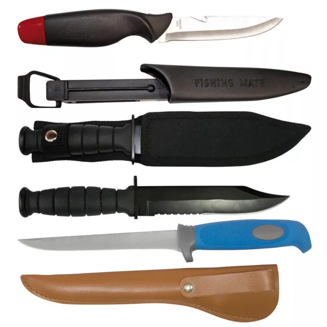 York Filetiermesser, Allround-Messer Mit Scheide, Angelmesser, Fishing Knife Neu