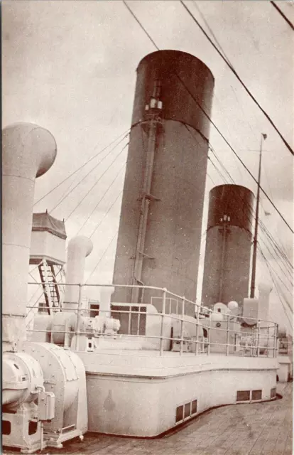 Postcard Rare Picture of Titanic's 3rd & 4th Funnels Prior to Departure 1912 A1J