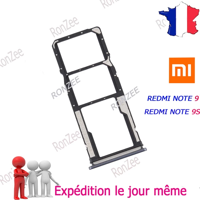 Vassoio/Slot Per Scheda SIM Per Xiaomi Redmi 8A, Note 8, Note 8 Pro – Colore Nero, Ricambio Generico
