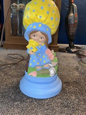RARE Holly Hobbie Vintage Lamp, 1975 engraved on bottom, working great condition