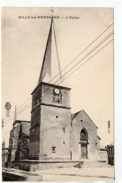 RILLY LA MONTAGNE - Marne - CPA 51 - l' église