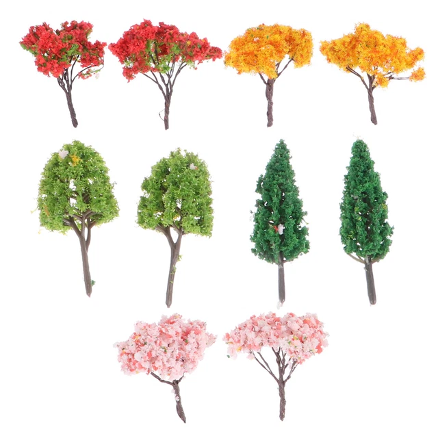 Miniature Plant Decorations Figure Micro Landscape Plastic Container Tree