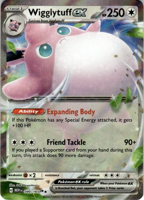 Wigglytuff ex #040/165 - Double Rare - Scarlet & Violet - 151