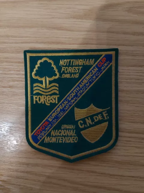 Very rare - Official 1980 Toyota Cup Final Patch - Nottingham Forest v Nacional