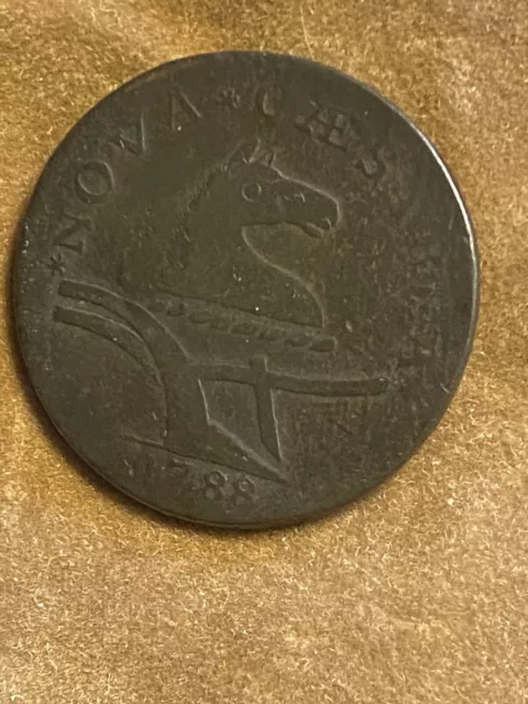 1788 New Jersey Copper Cent. Very Nice Coin!