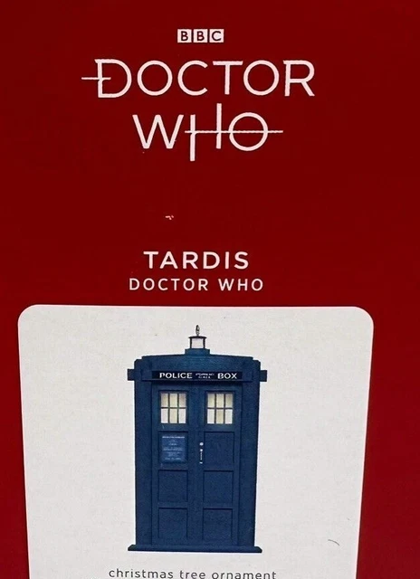 Hallmark Keepsake Doctor Who Police Box Tardis Ornament 2021 Light and Sound