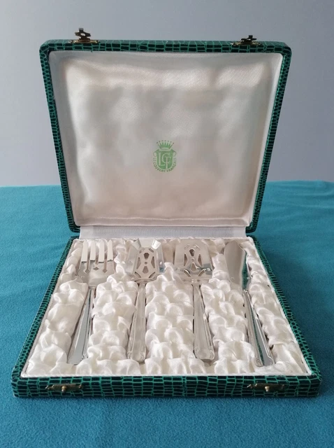ANCIEN SERVICE COUVERT à mignardises en argent massif vermeil art