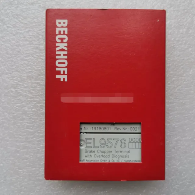 1pcs NEW BECKHOFF EL9576 PLC module Brand new unused DHL Fast delivery