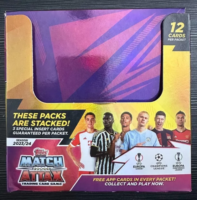 36 Packs New & Sealed Full Box - Topps Match Attax 2023 / 2024 23 / 24