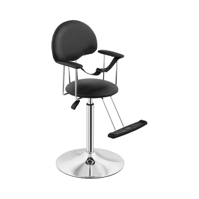 Fauteuil Barbier Pour Enfant Fauteuil Coiffure Chaise Fauteuil Coiffeur Pvc Noir