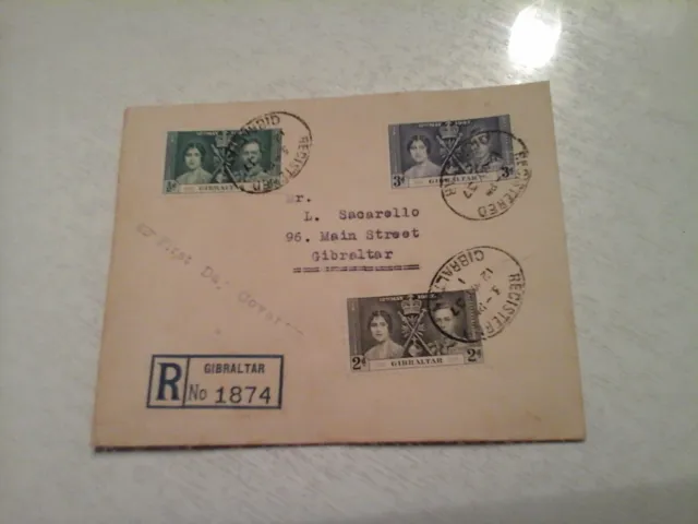Briefmarken Gibraltar Brief