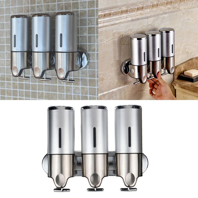 Dispensador de jabón montado en pared 3*500 ml champú ducha dispensador de loción