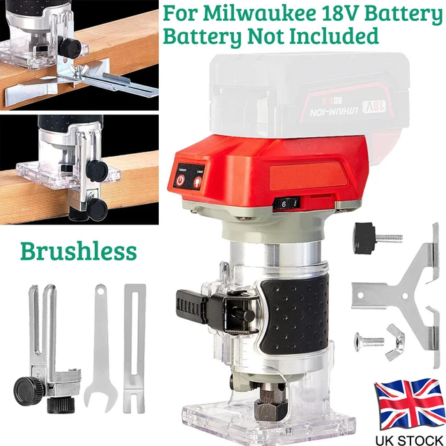 Trimmer Hand Router CORDLESS BRUSHLESS ELECTRIC Hand Trimmer Router Laminate For Milwaukee ...