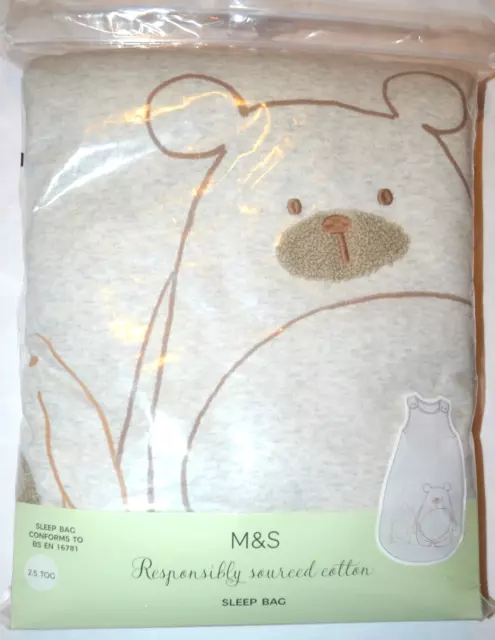 M&S Baby Mädchen Junge 2,5 Tog Schlaftasche Alter 18-36 Monate - Brandneu Mit Etikett