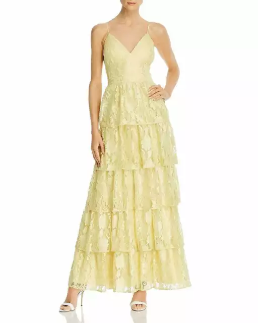 Laundry by Shelli Segal Tiered Lace Gown 14B 962